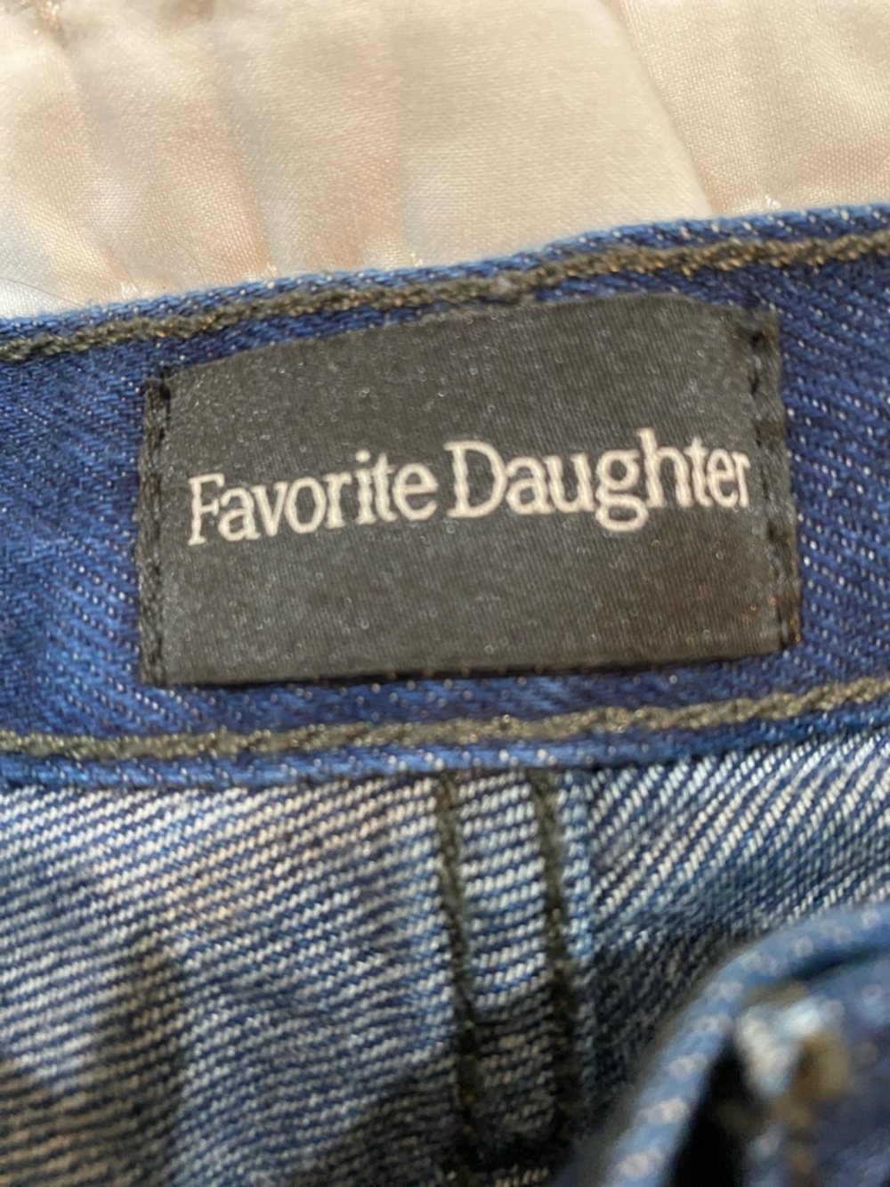 Favorite Daughter High-Rise Straight Jeans - Deep Indigo Blue - Picture 4 of 6